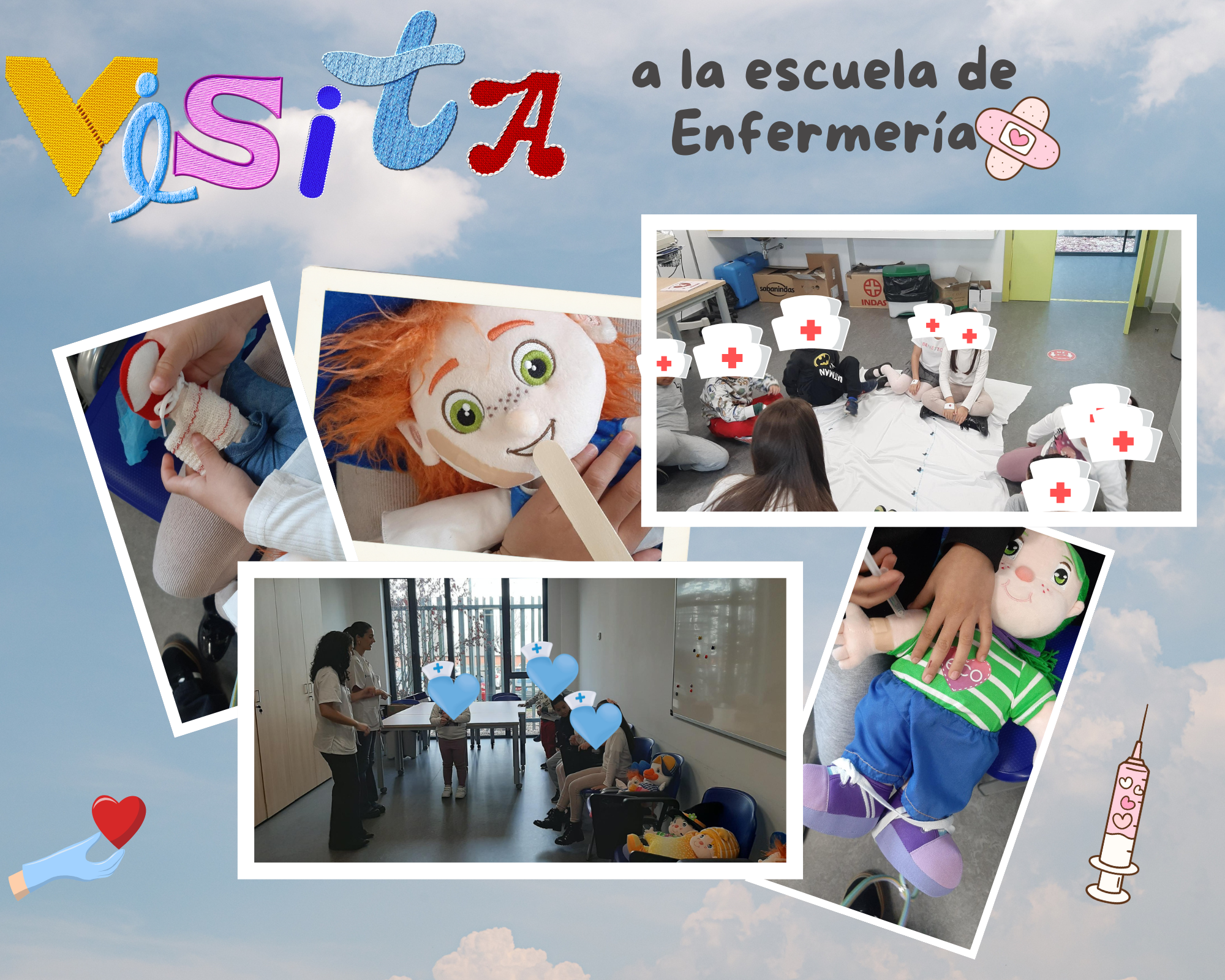 Infantil y primer ciclo van a la escuela de enfermería